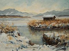 Chiemsee - 30 x 40 cm, Öl